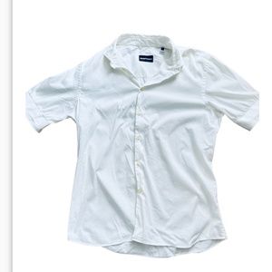 EMPORIO ARMANI White Blouse  White Buttons Sleeves Size 40 usa 8